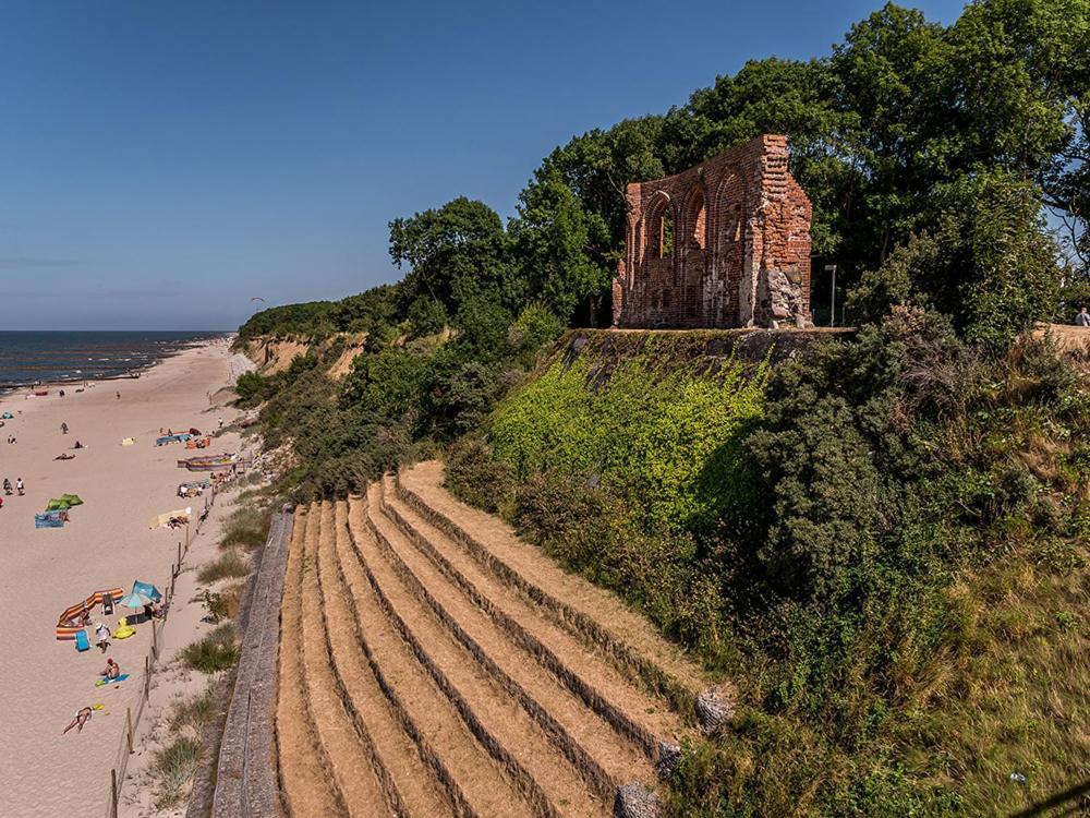 U Sylwi Domki Drewniane Trzęsacz Exterior foto